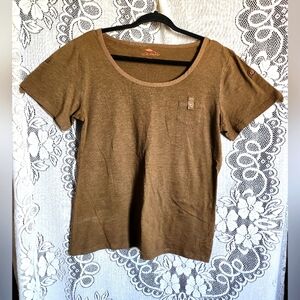 💲Bob Timberlake - Short sleeve Brown Shirt - (XL)